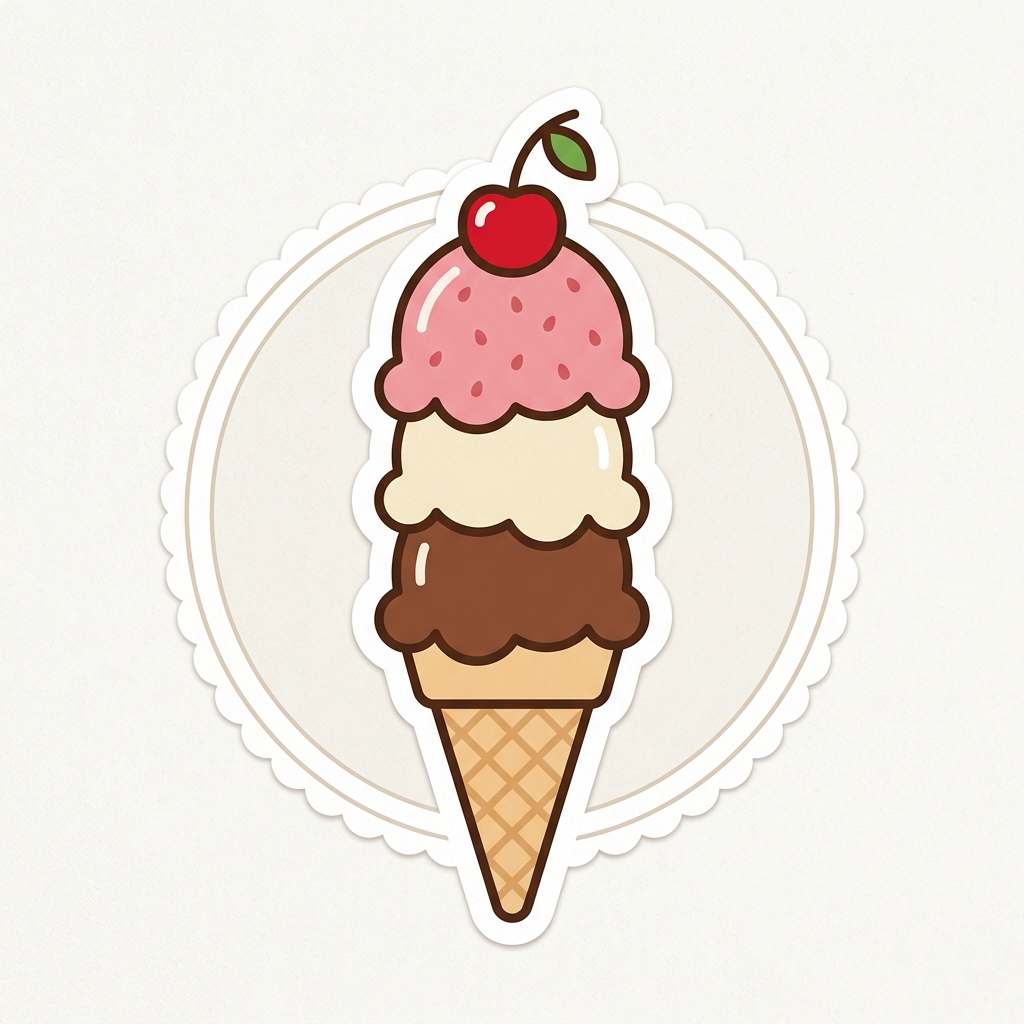 CreamData 高速专线加速器 复古冰淇淋风格品牌形象